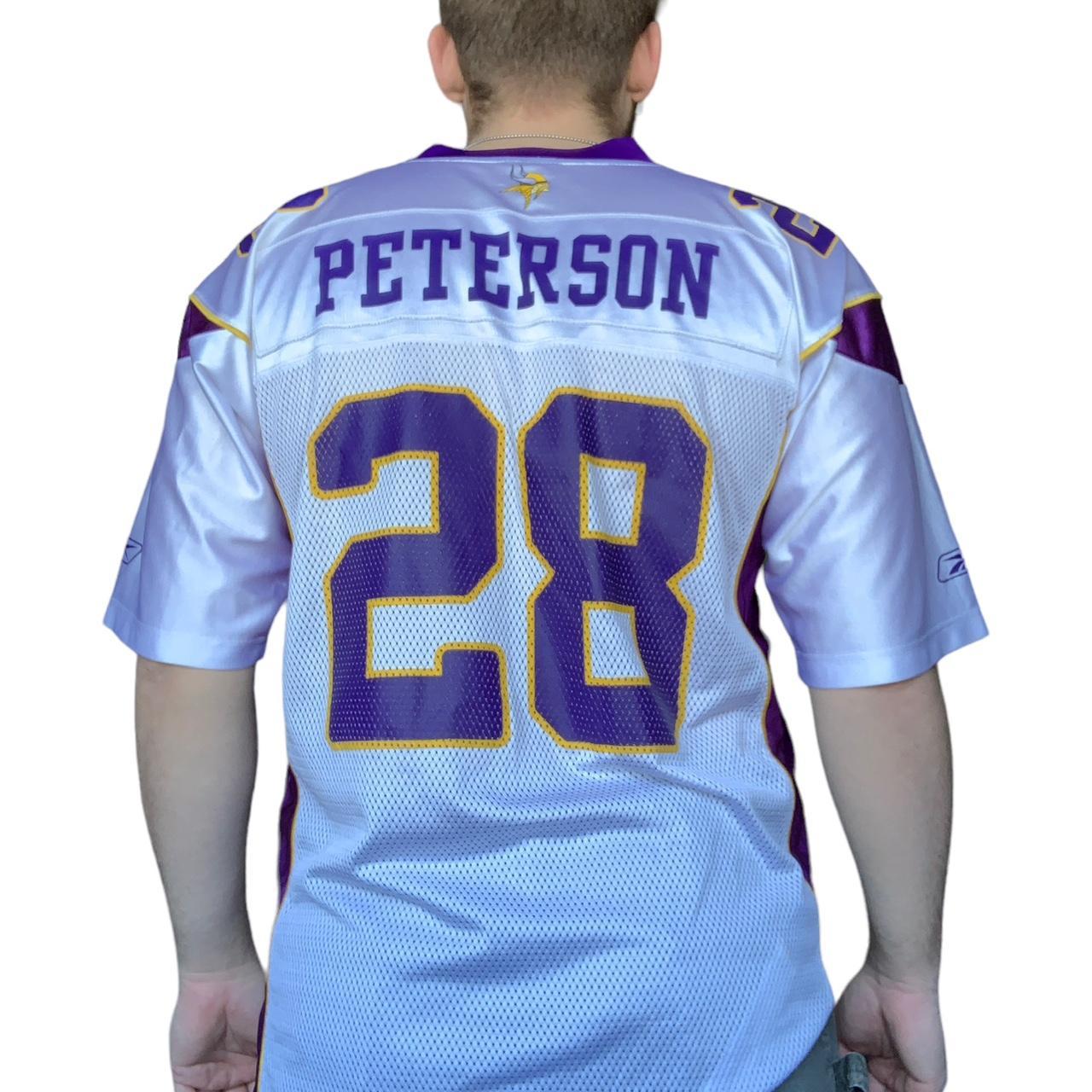 minnesota vikings adrian peterson jersey size medium - Depop