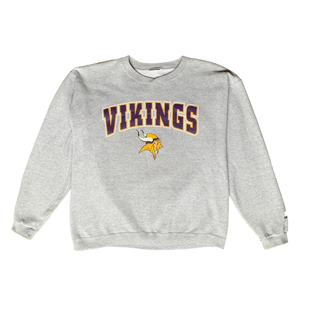 Vintage Minnesota Vikings Crewneck Sweatshirt - Depop