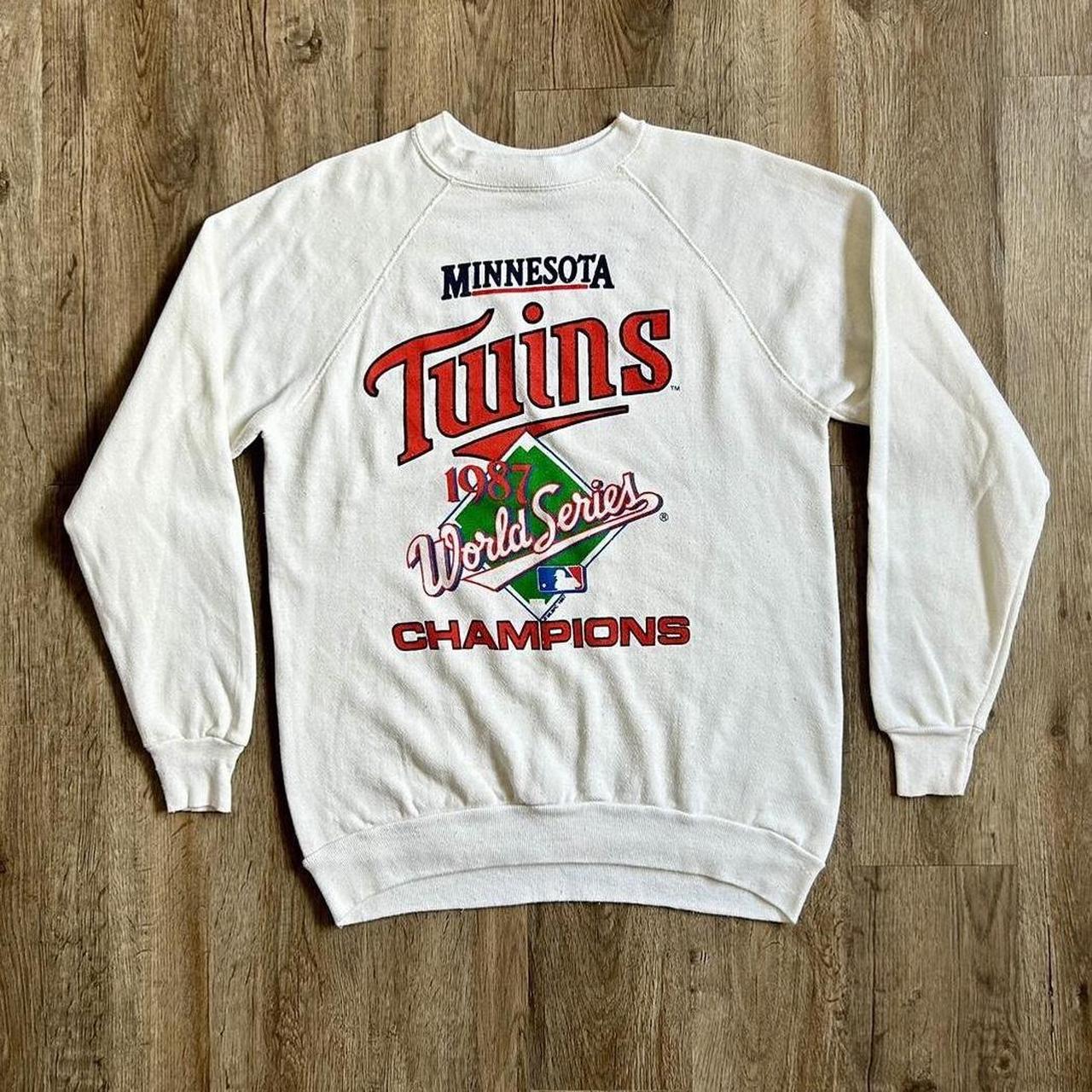 Vintage 1987 World Champs Minnesota good Twins Crewneck Sweatshirt