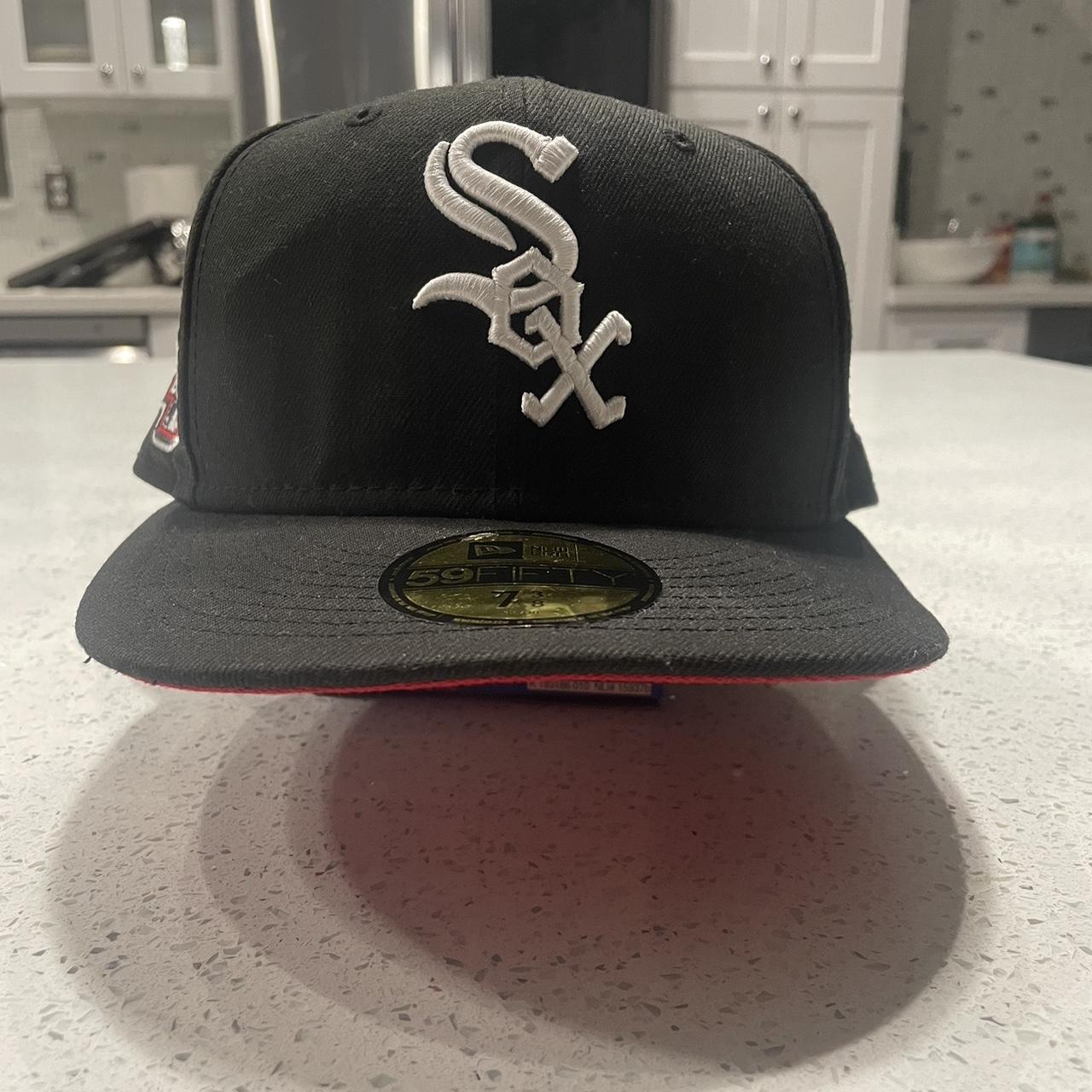 Black Sox’s Hat Red Brim 2003 All star Patch Size... Depop