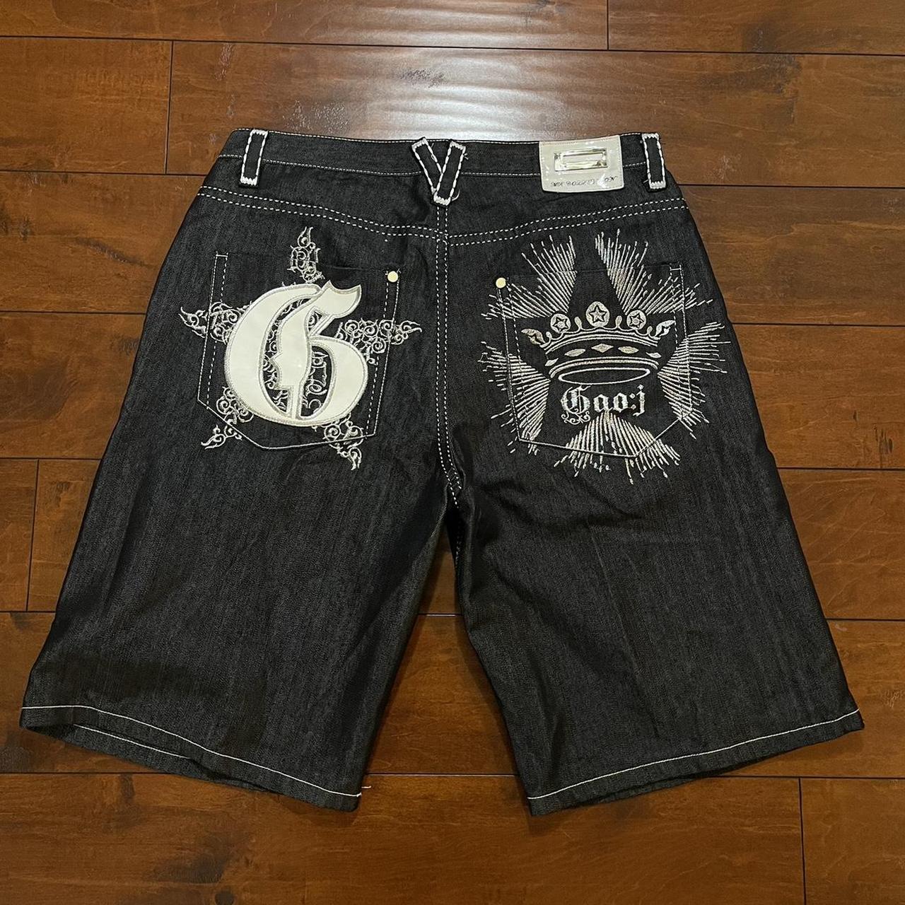 Extremely baggy goth Emo shorts | JNCO STYLE |... - Depop