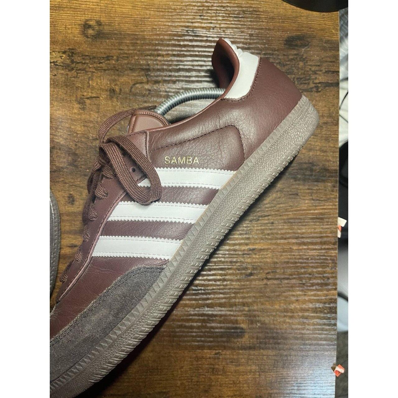 Get your hands on these rare burgundy Adidas Samba... - Depop