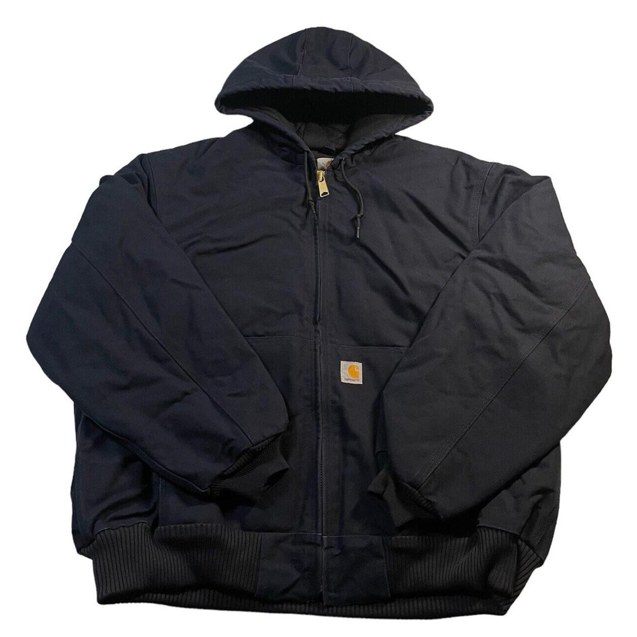 Carhartt Men’s J140 DNY Jacket Navy Made USA Quilted... - Depop