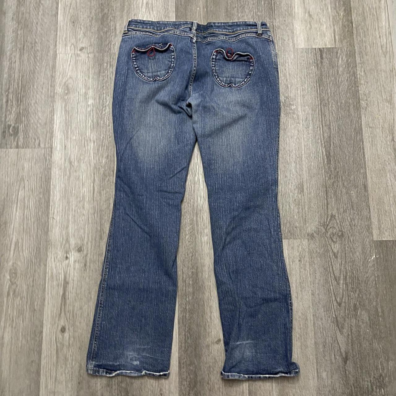 Y2K low rise Apple bottom Jeans Good conditions... - Depop