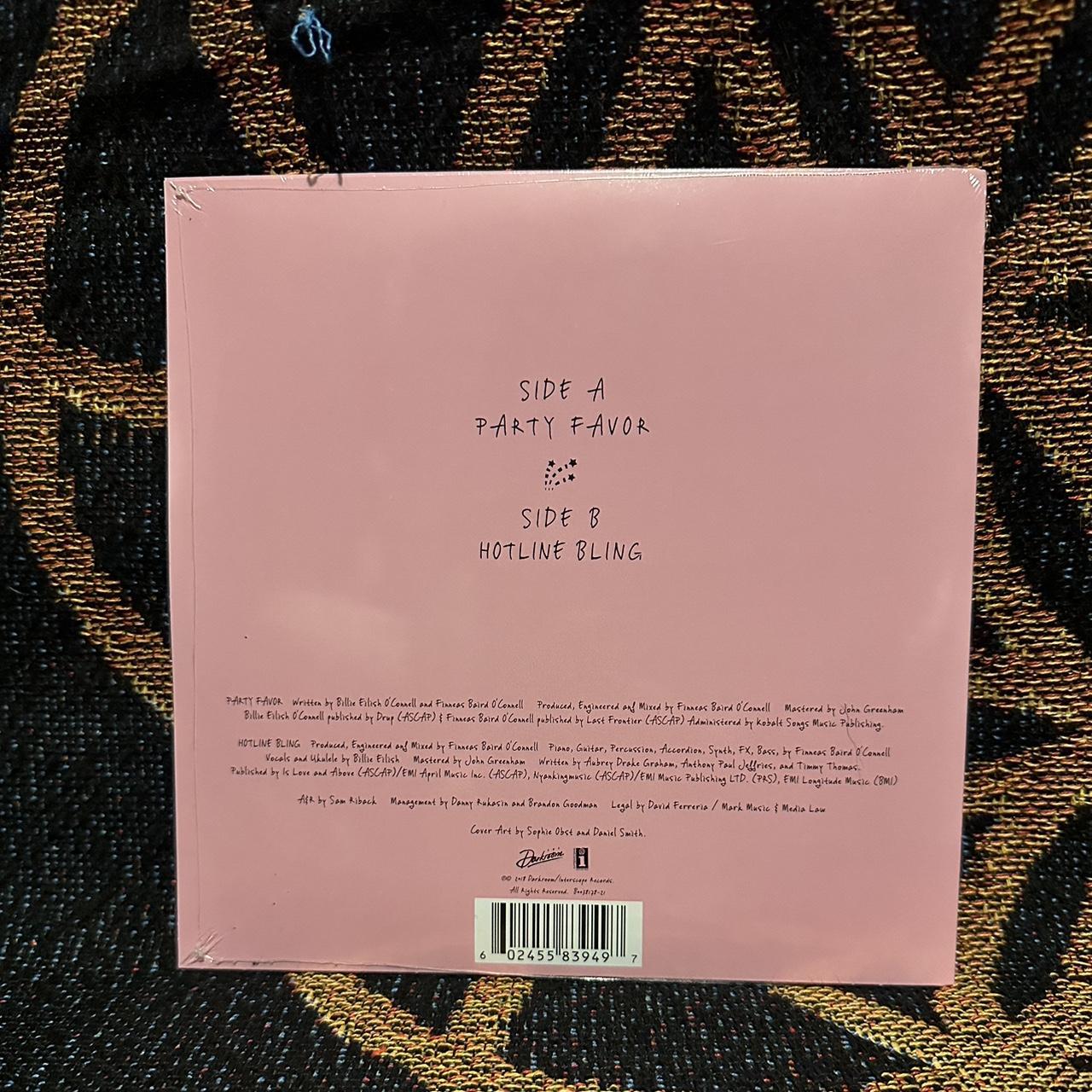 Billie eilish 7inch party favour vinyl Still sealed - Depop