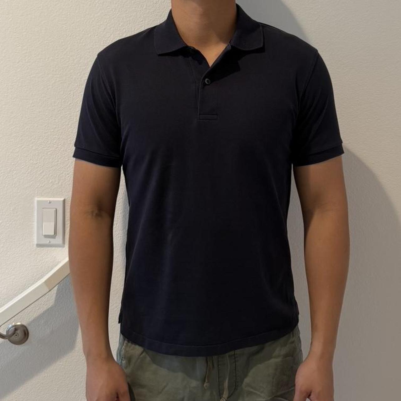 Uniqlo men's black polo shirts