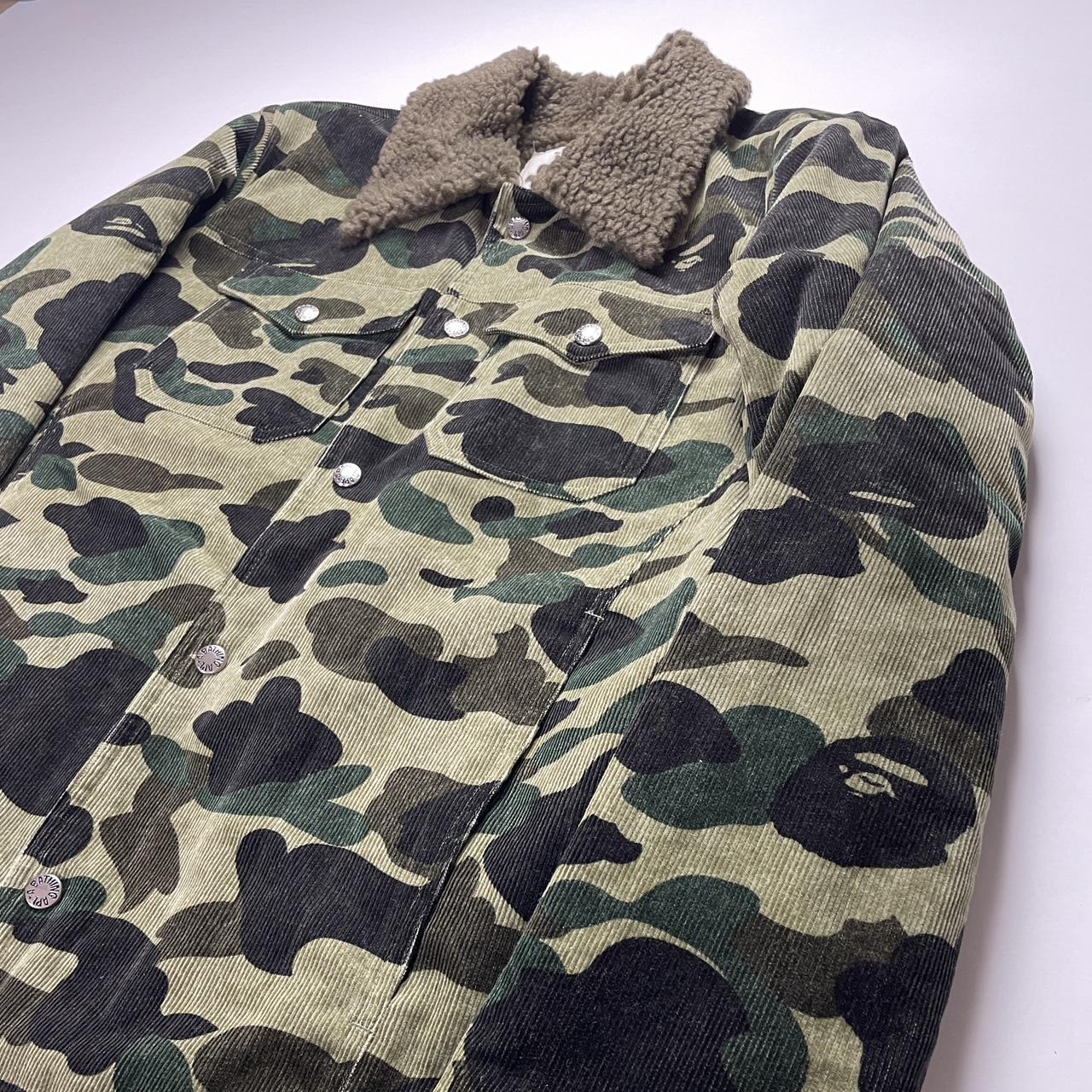 BAPE - 2001 Pile-lined Cord Sherpa Trucker Jacket -... - Depop