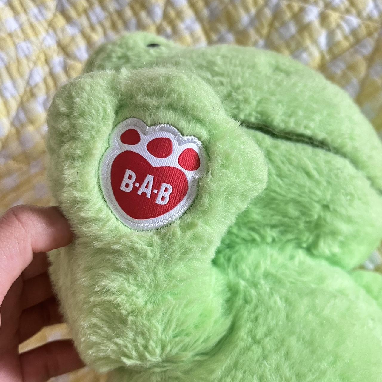 official build a bear standing spring green frog plush - Depop