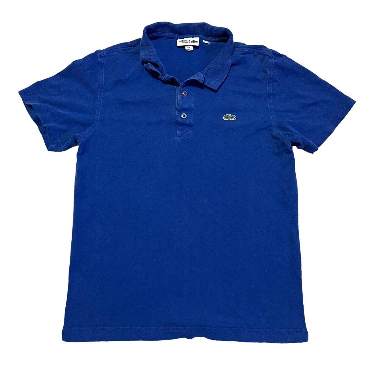 Lacoste Polo Shirt Mens Medium Size 4 Blue Sport... - Depop