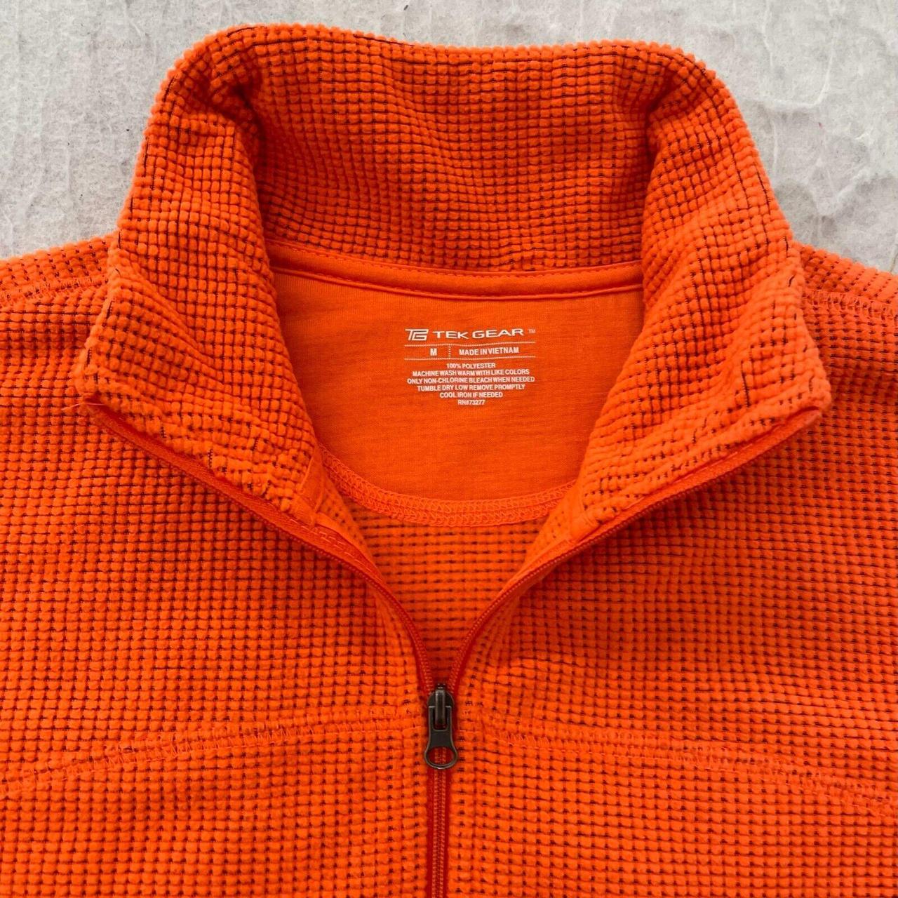 Tek Gear Thermal Shirt Womens M Medium Orange Mock... Depop