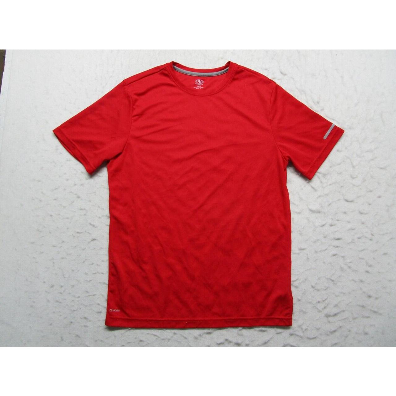 athletic-works-shirt-mens-m-medium-38-40-red-short-depop