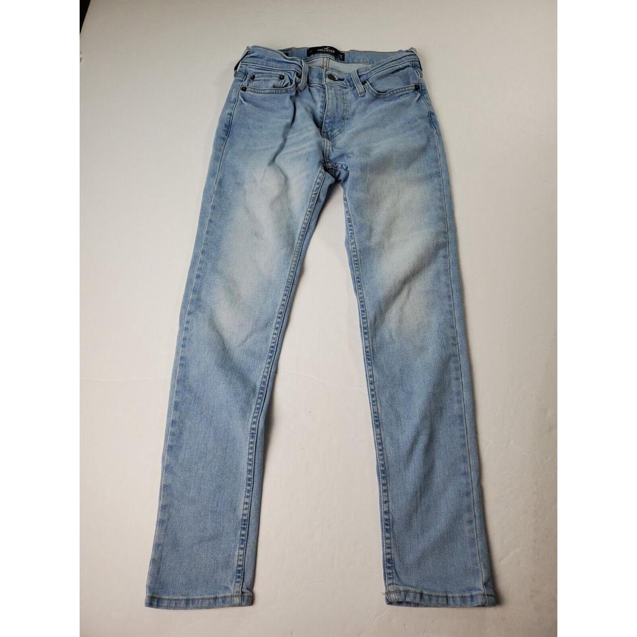 Hollister Skinny Jeans Size 26X30 Mens Light Wash... - Depop