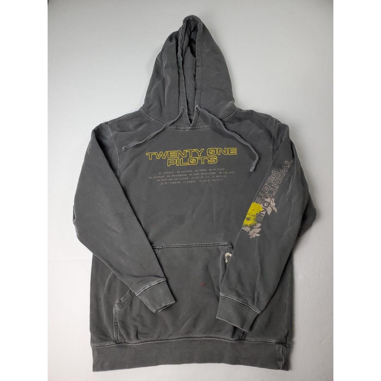 Twenty One Pilots Hoodie Medium Adults Gray Pullover... - Depop