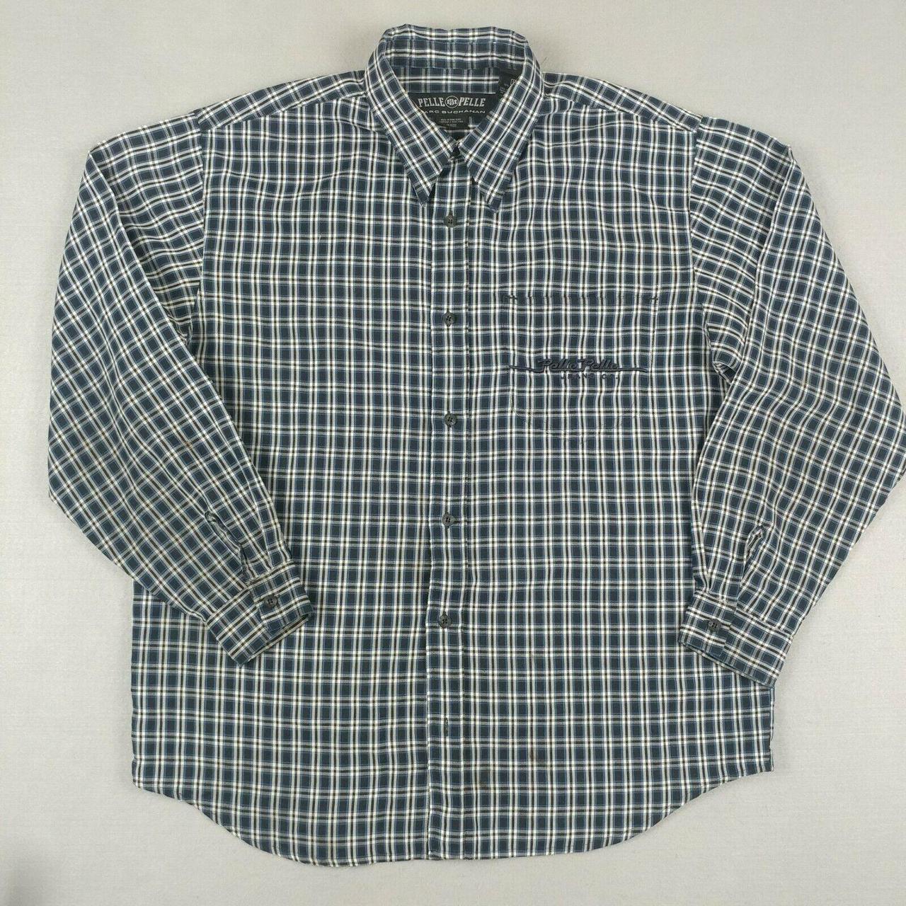 Pelle Pelle Marc Buchanan Mens Large L Button-Up... - Depop