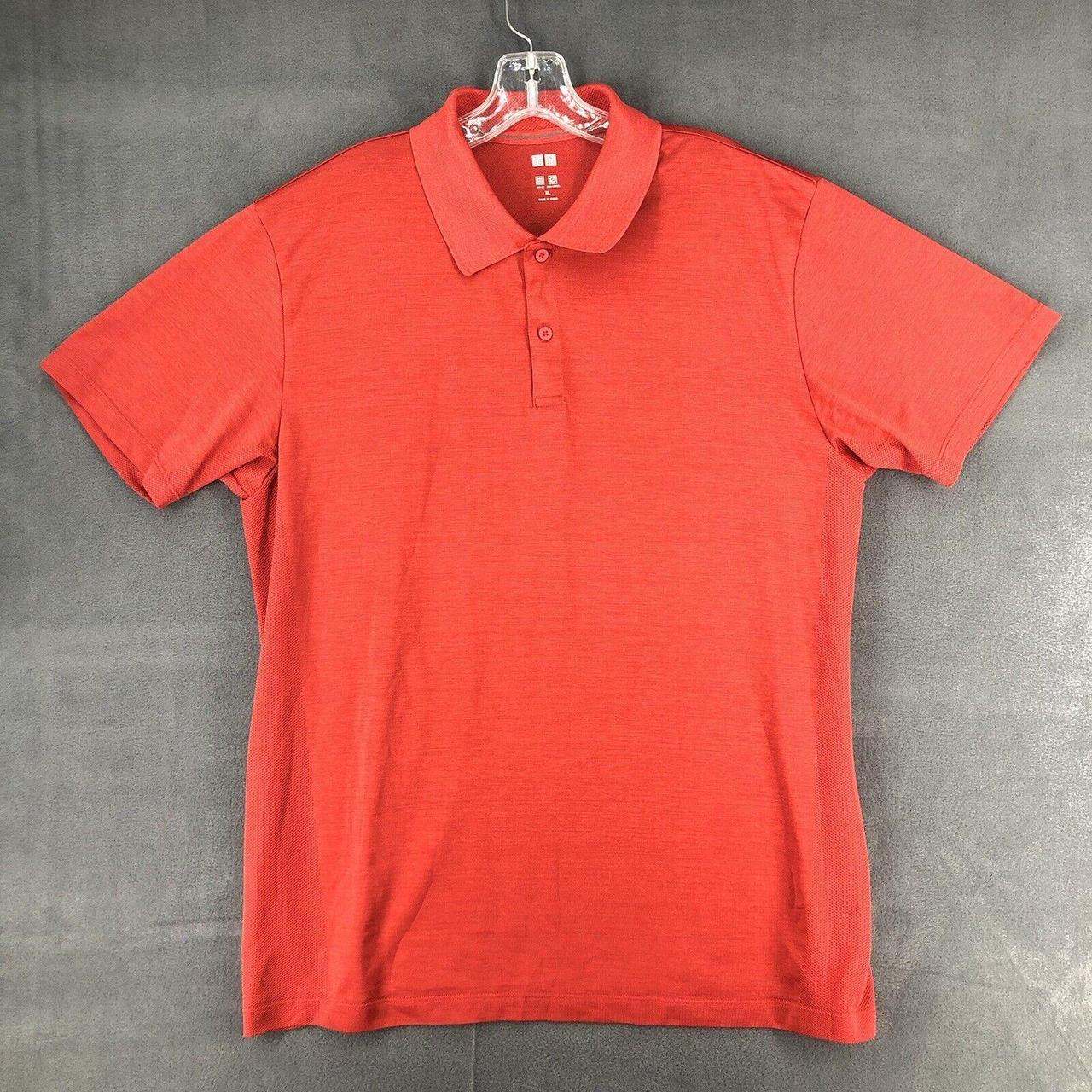 uniqlo orange polo