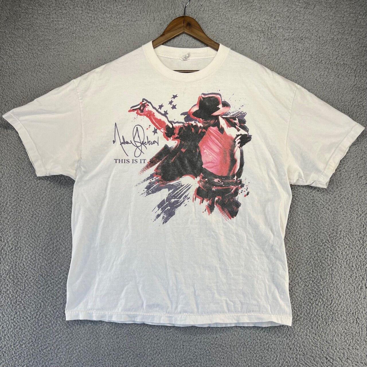 Vintage Michael Jackson Shirt Adult 2XL XXL White... - Depop