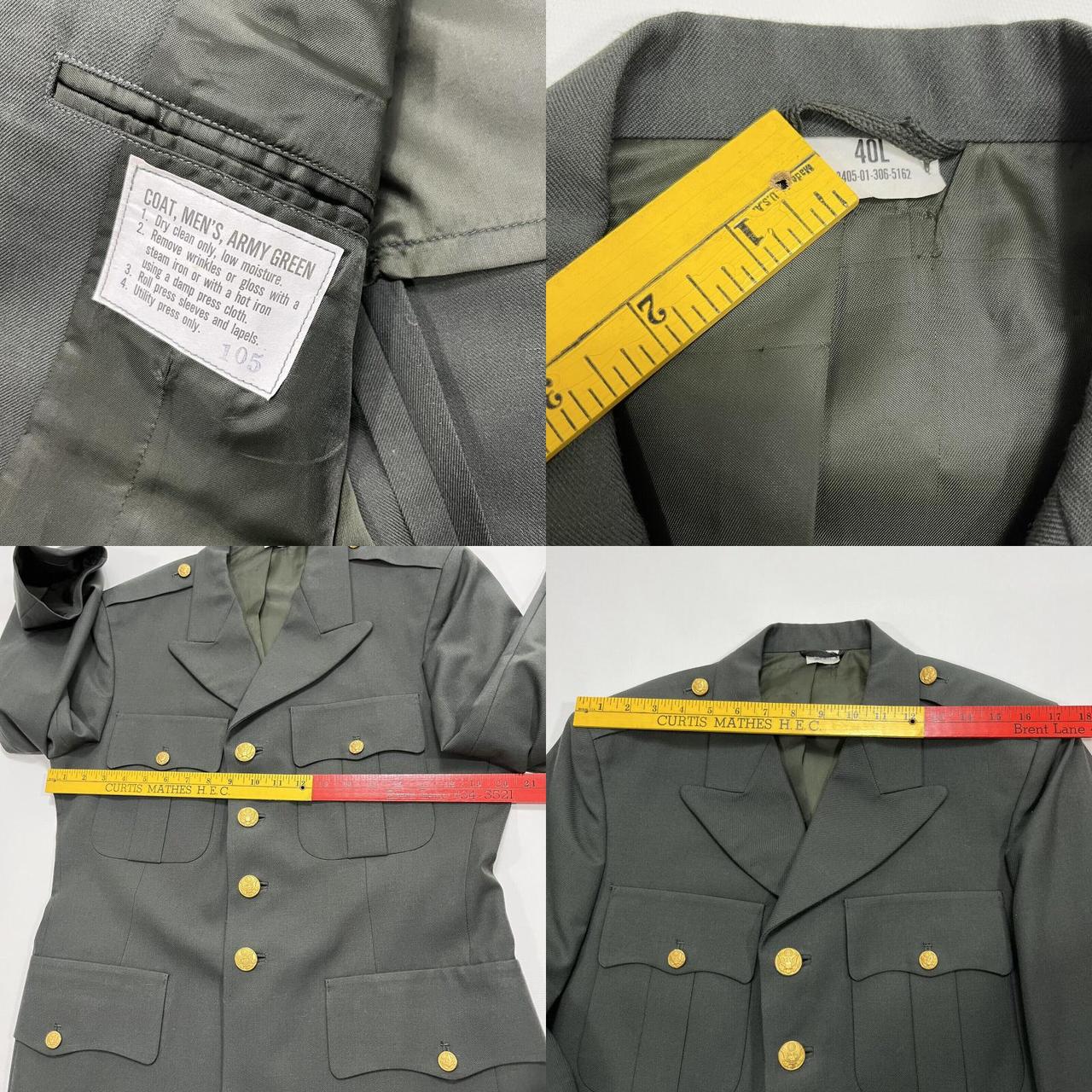 vintage US ARMY Serge AG-344 Wool Polyester Suit 40L... - Depop