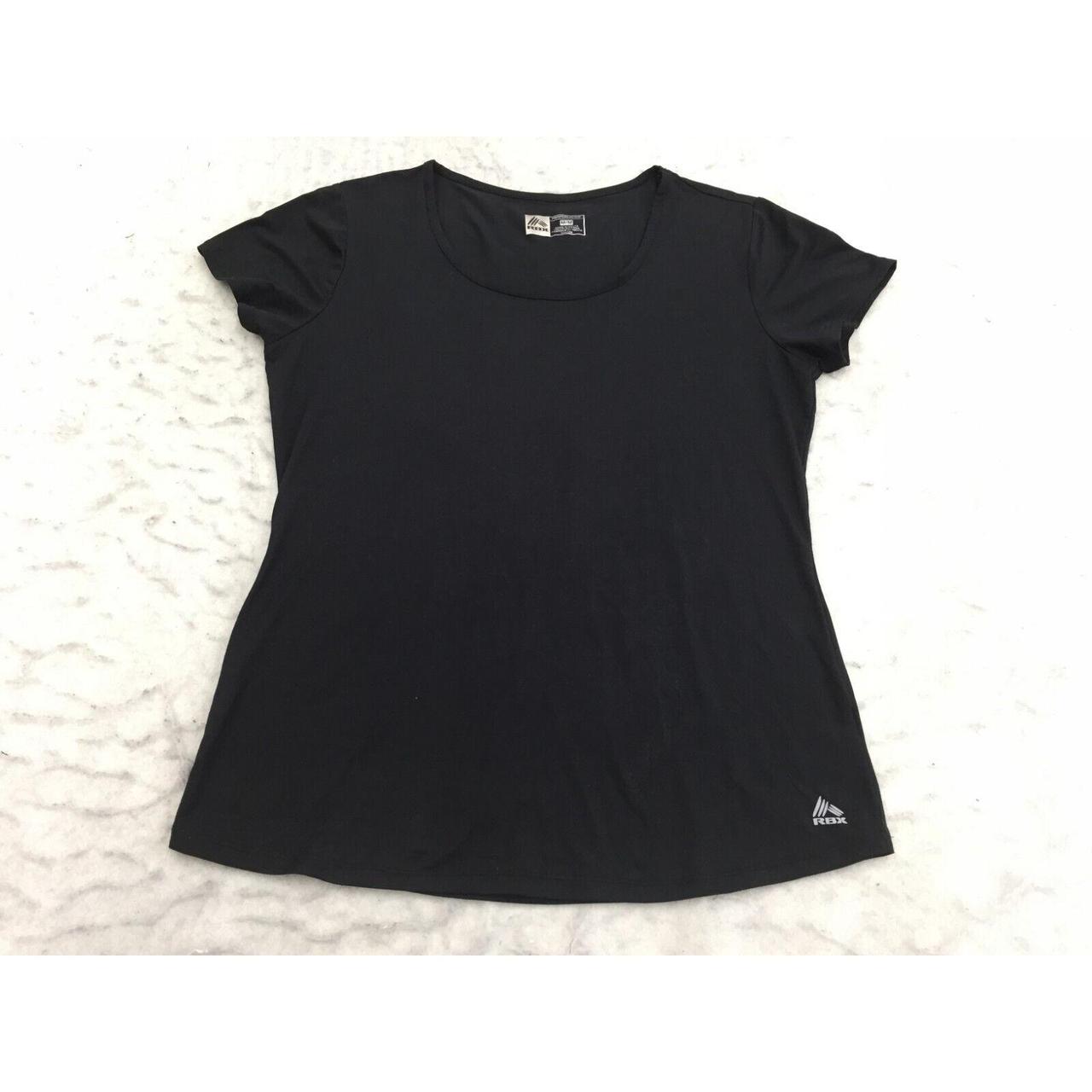 RBX Performance Shirt Womens M Medium Black Scoop... Depop