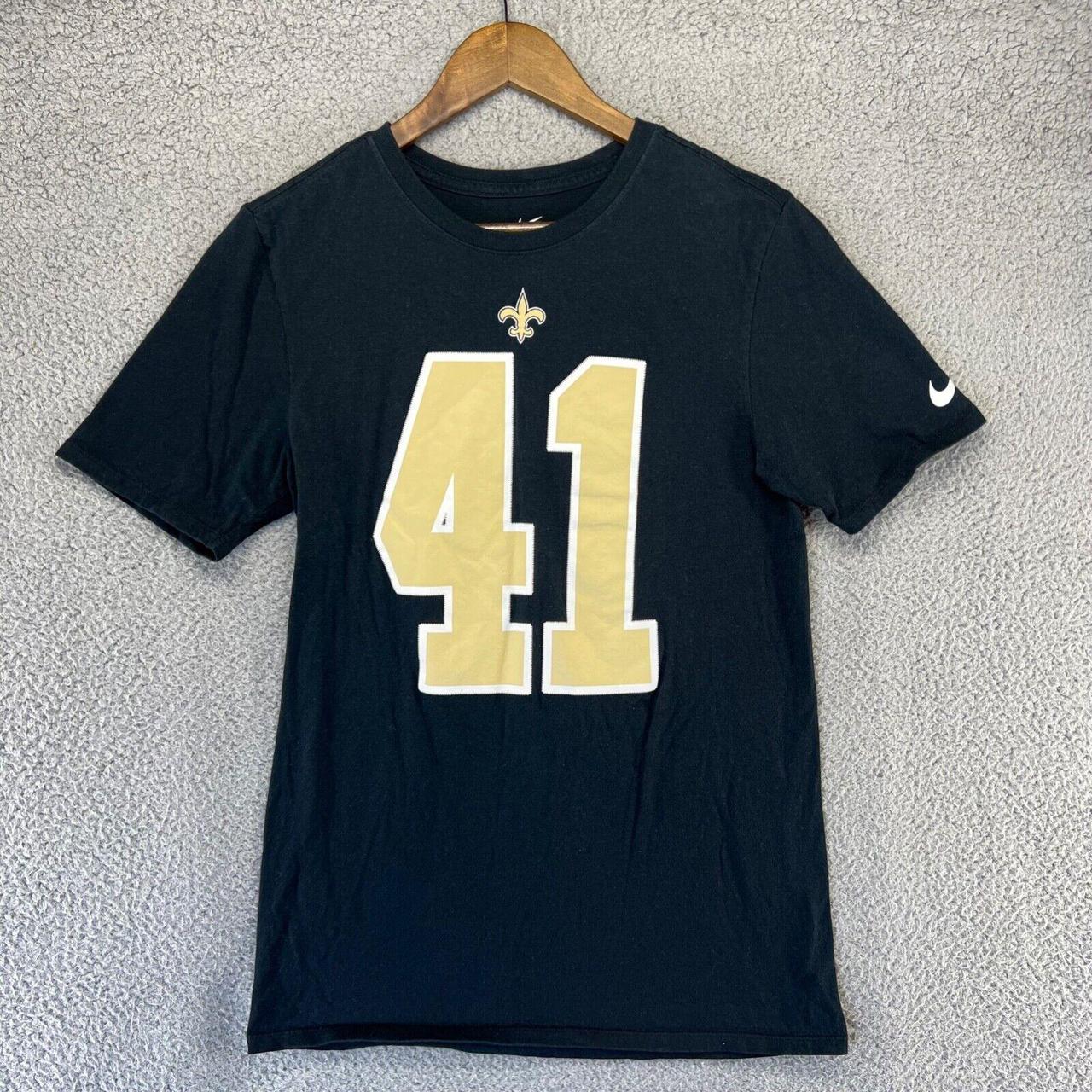 Alvin Kamara Shirt Jersey Adult Small Black Gold - Depop