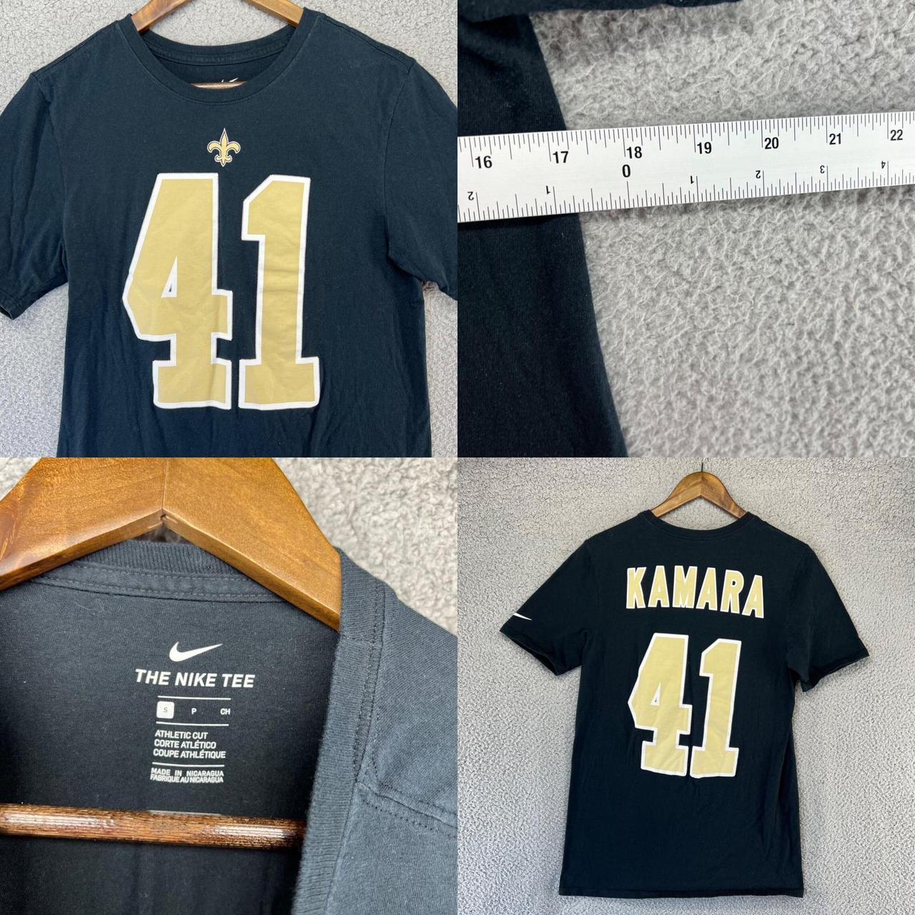 Alvin Kamara Shirt Jersey Adult Small Black Gold - Depop