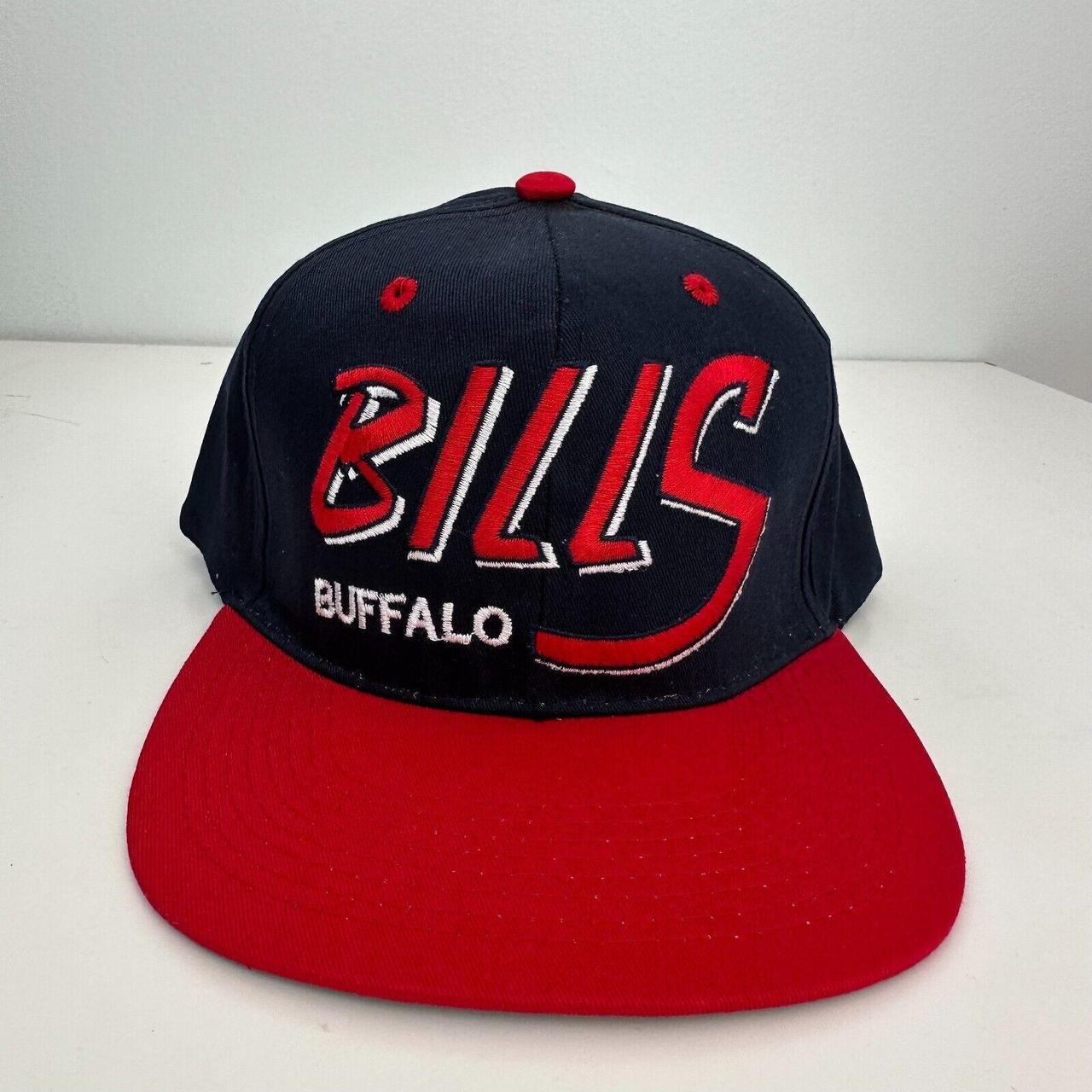 Buffalo Bills Hat Vintage Logo Snap Back White Blue