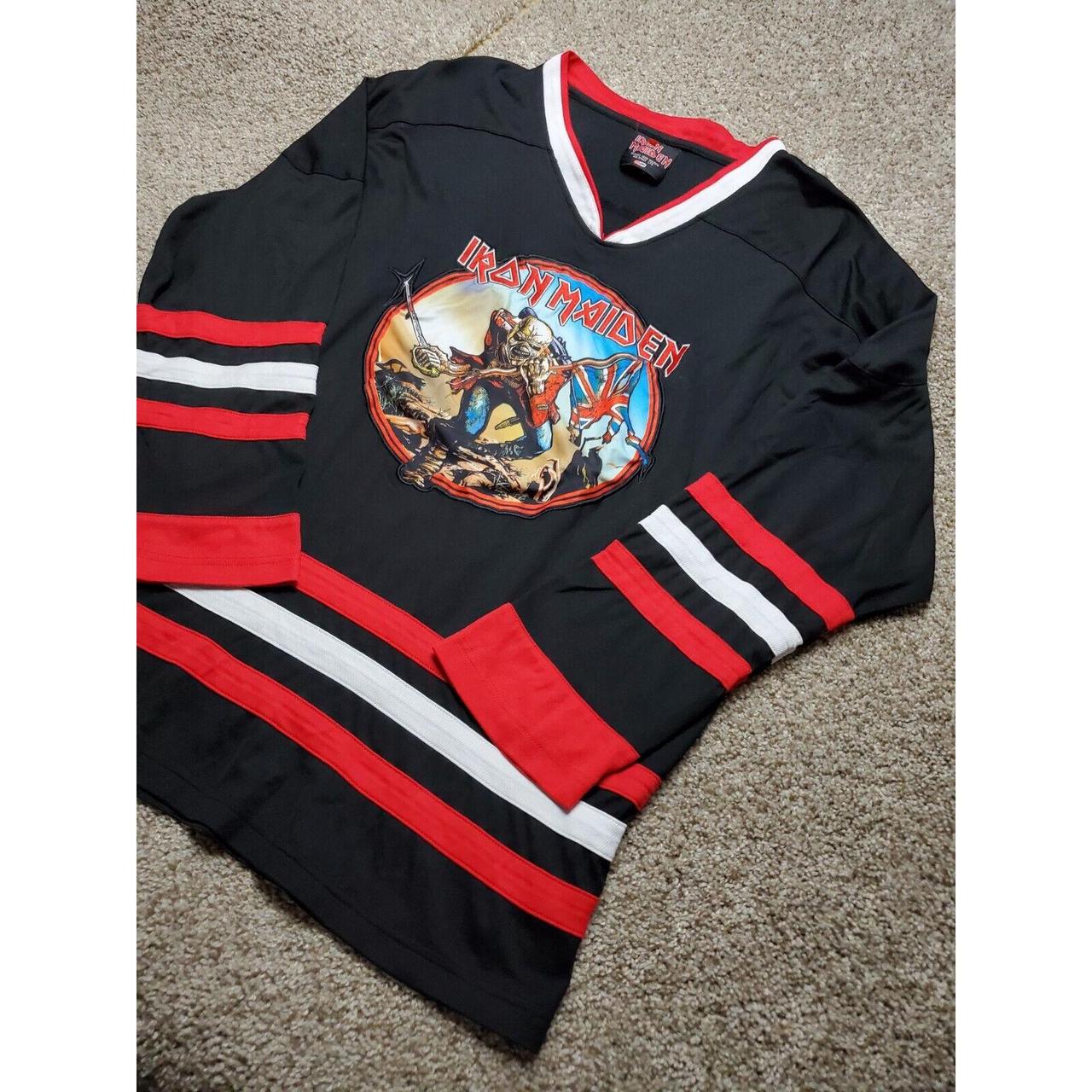 Iron Maiden Troopers Eddie Hockey Jersey Red 