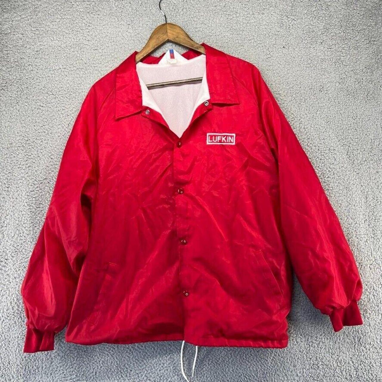 Vintage Satin Bomber Jacket Men's Extra Large Red... - Depop