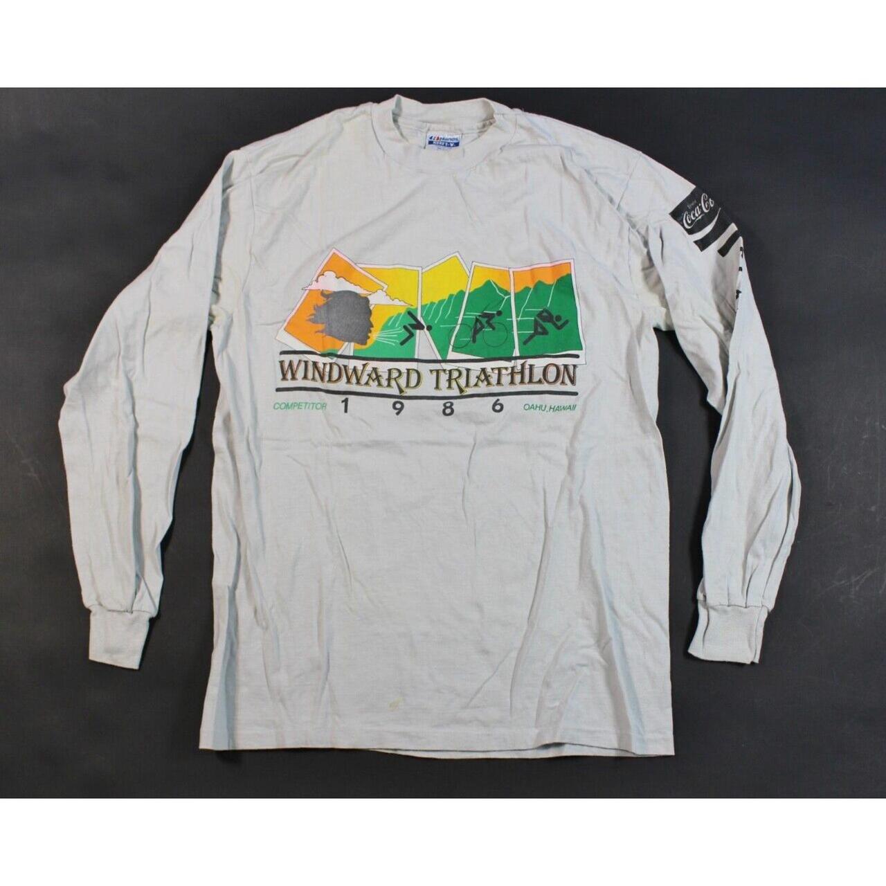 Windward Triathlon Competitor 1986 80s Oahu Hawaii... Depop