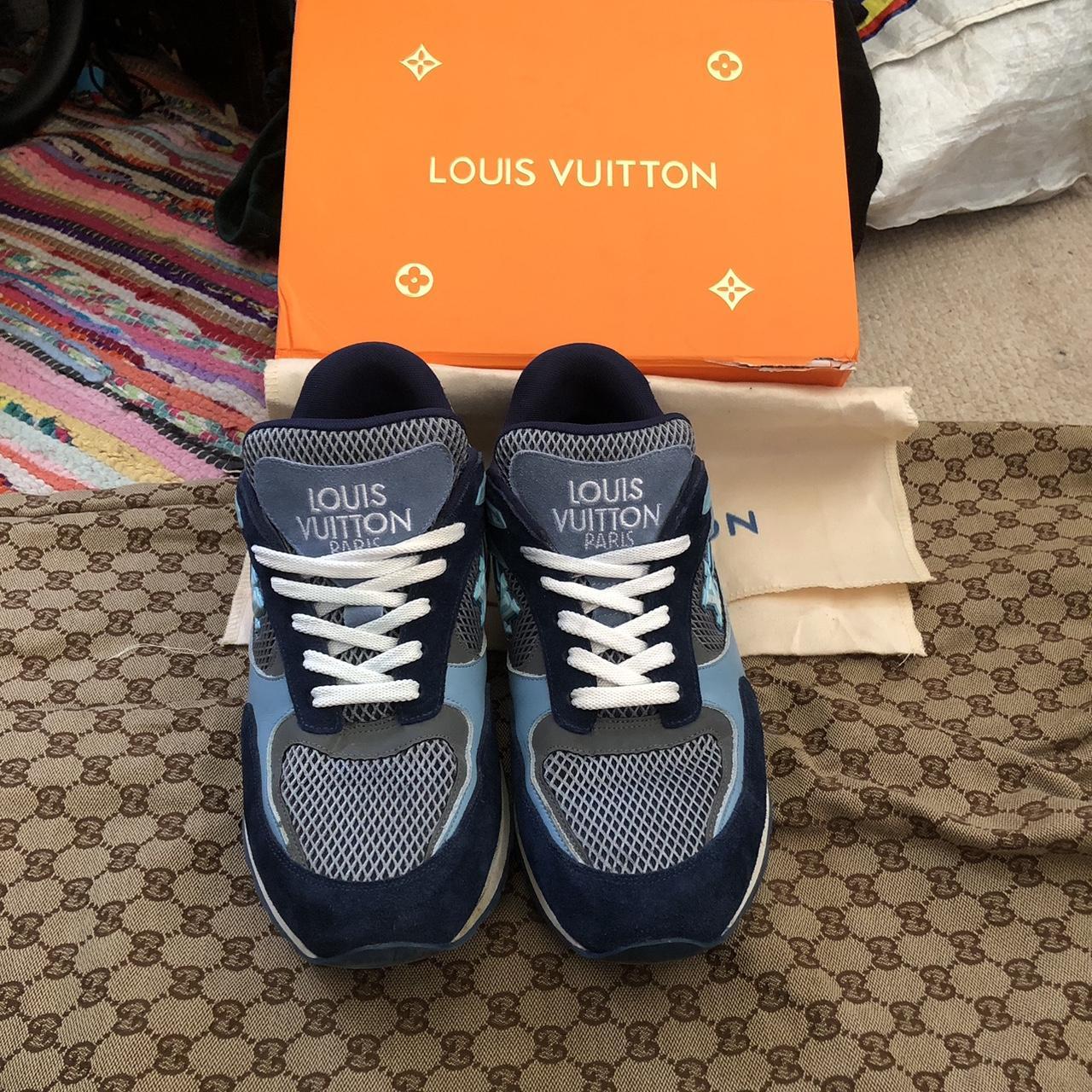 Louis Vuitton Men's Blue Trainers | Depop