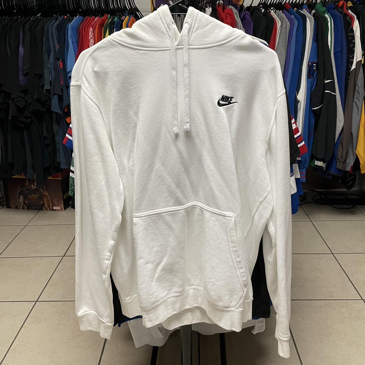 macy's white nike hoodie