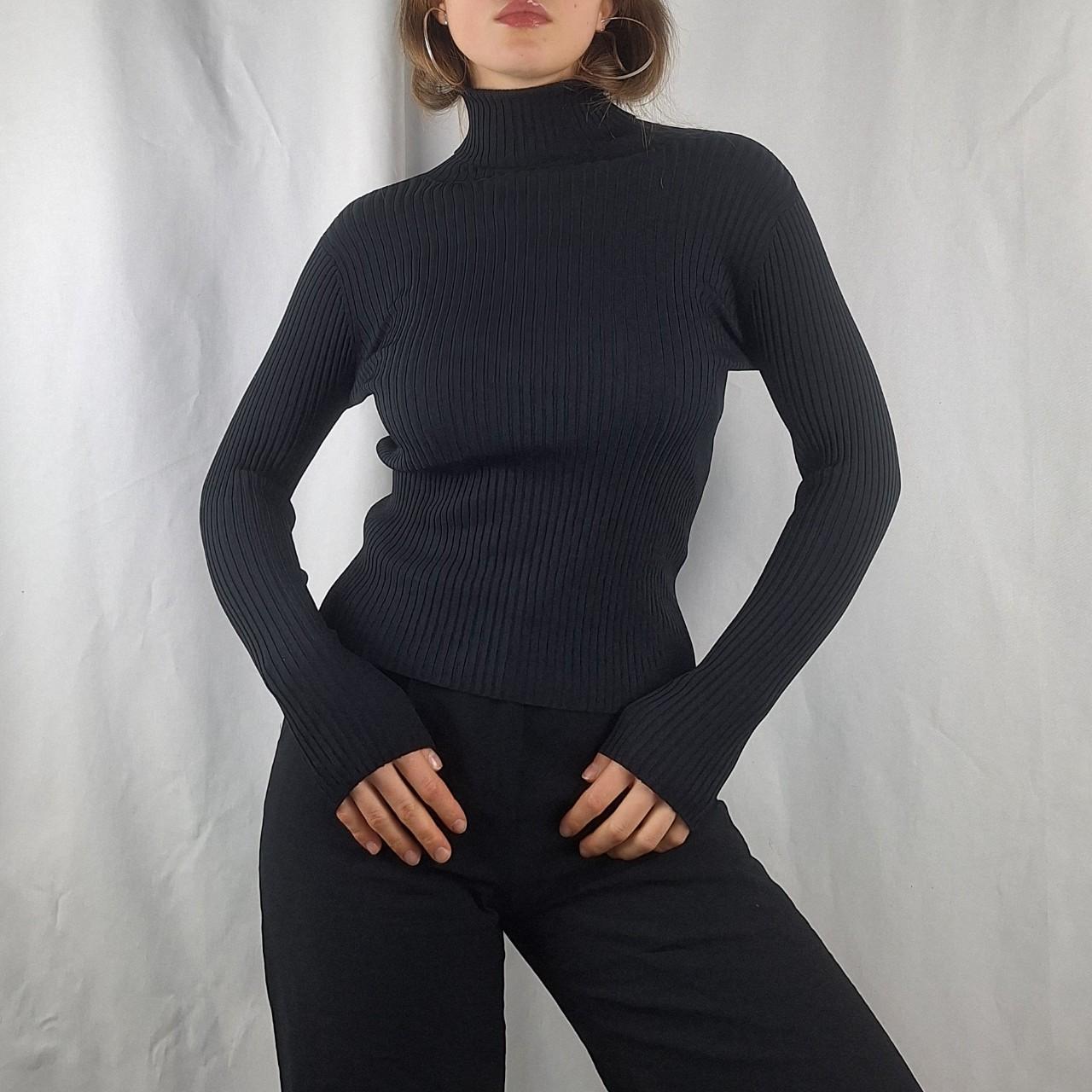 Tight black jumper on sale womens