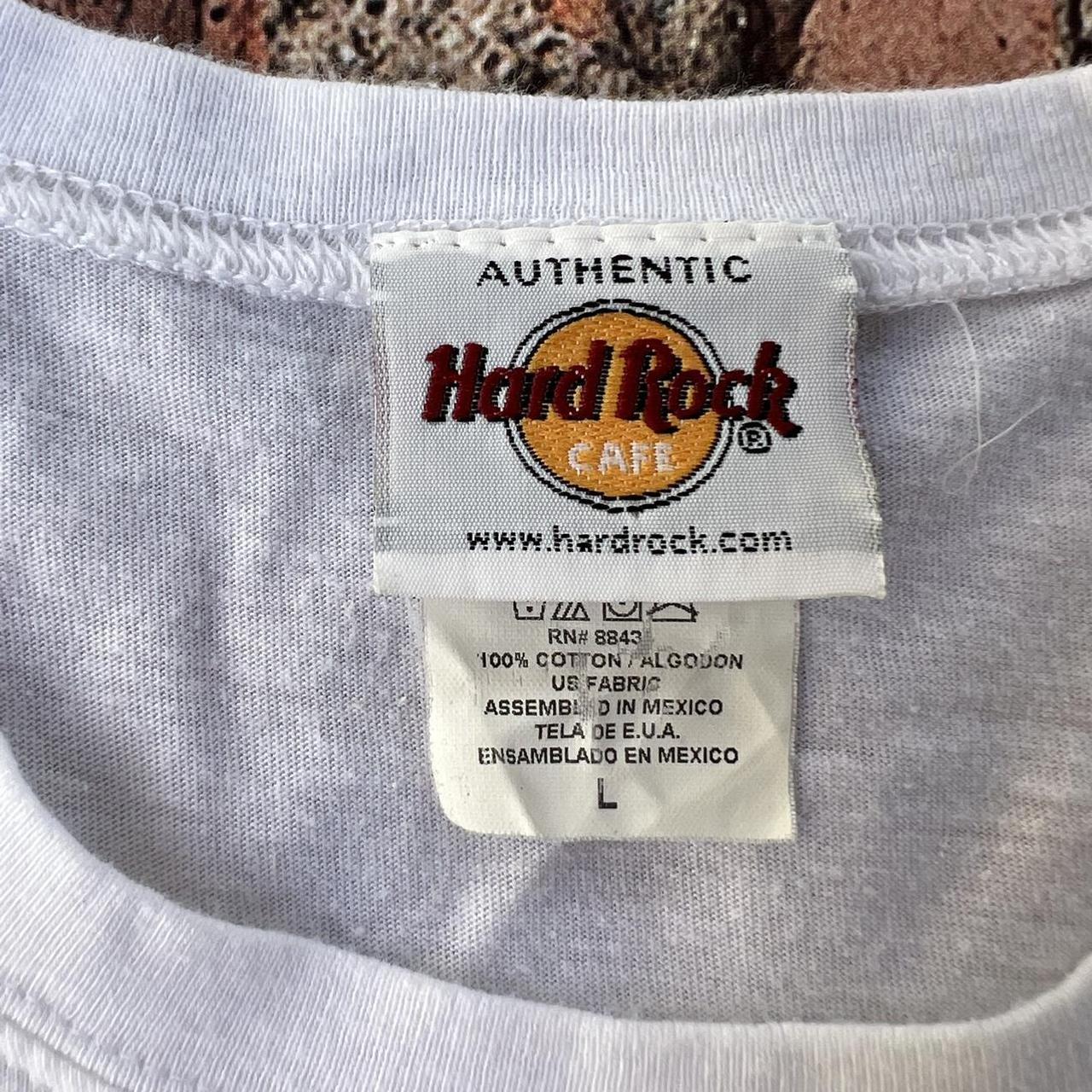 Hard Rock Cafe Women's White and Orange T-shirt (3)