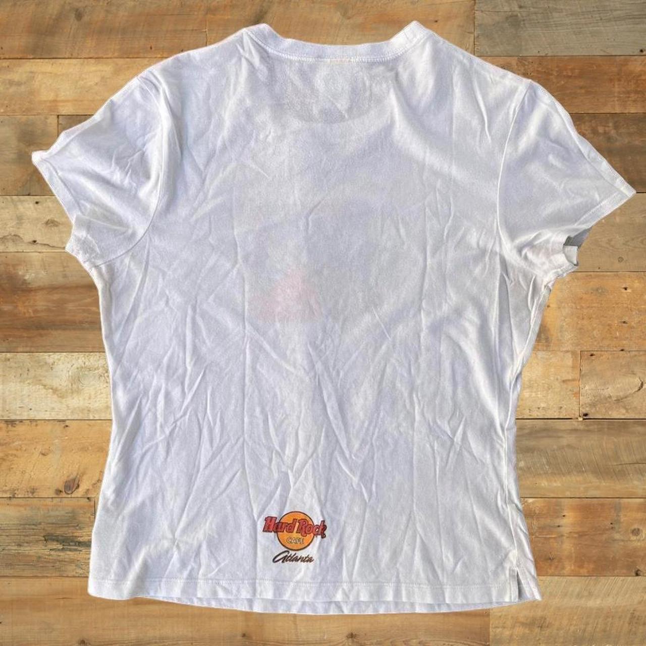 Hard Rock Cafe Women's White and Orange T-shirt (2)