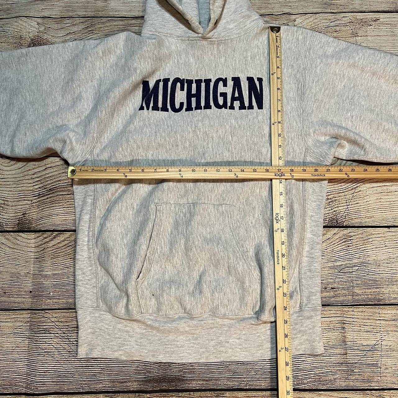 Vintage 90s Champion Reverse Weave Michigan... - Depop