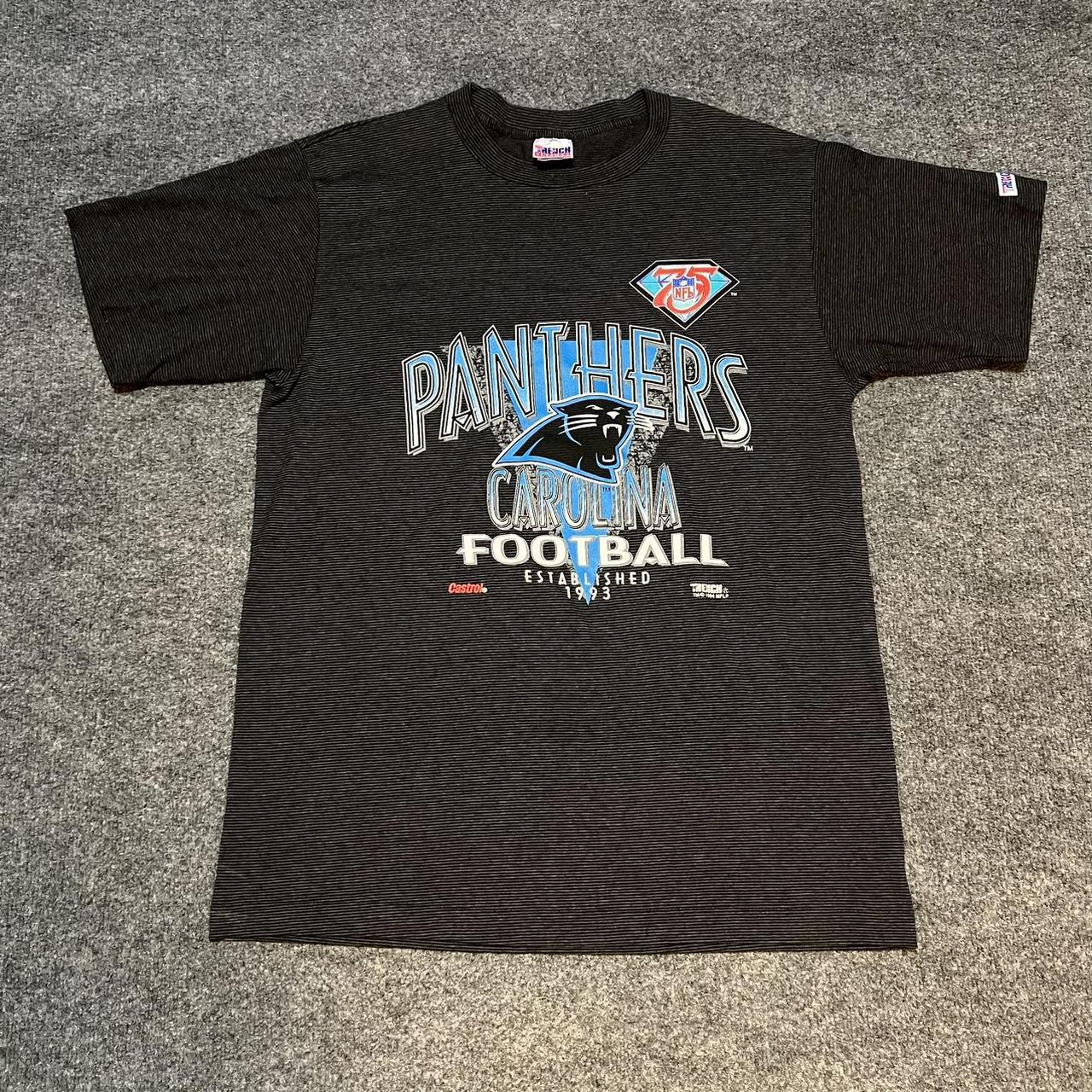 Carolina Football T-shirt Panthers Crewneck Shirt Vintage 