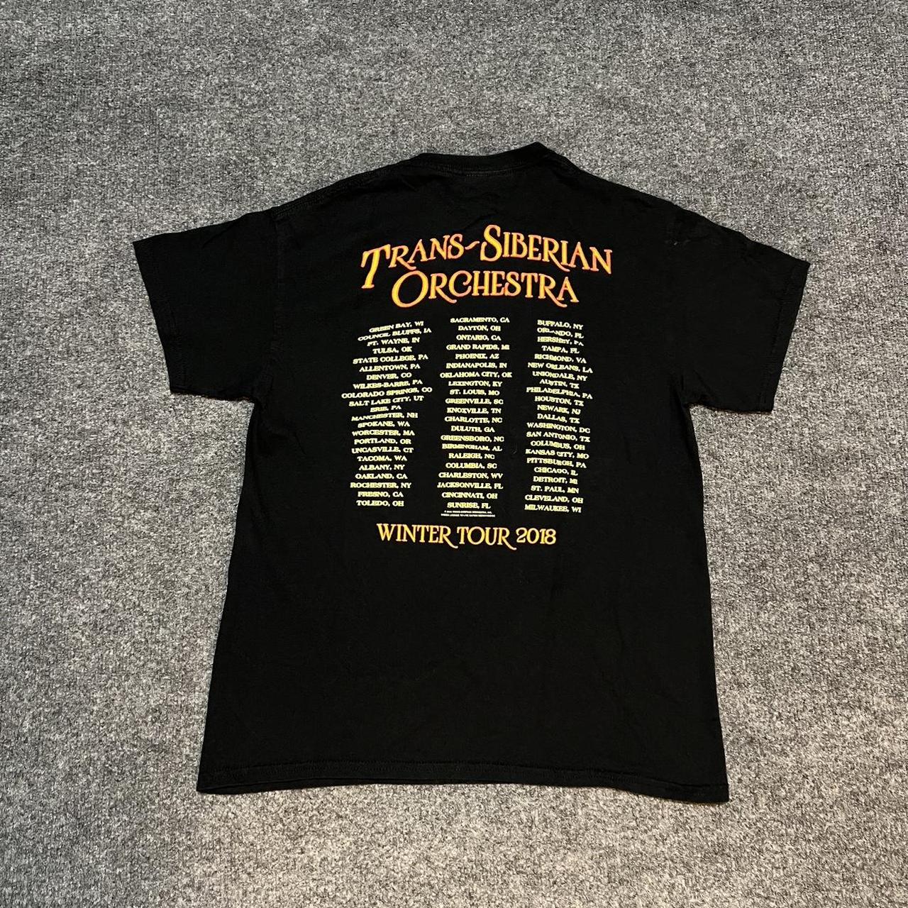 Trans Siberian Orchestra 2018 Tour T Shirt Black...