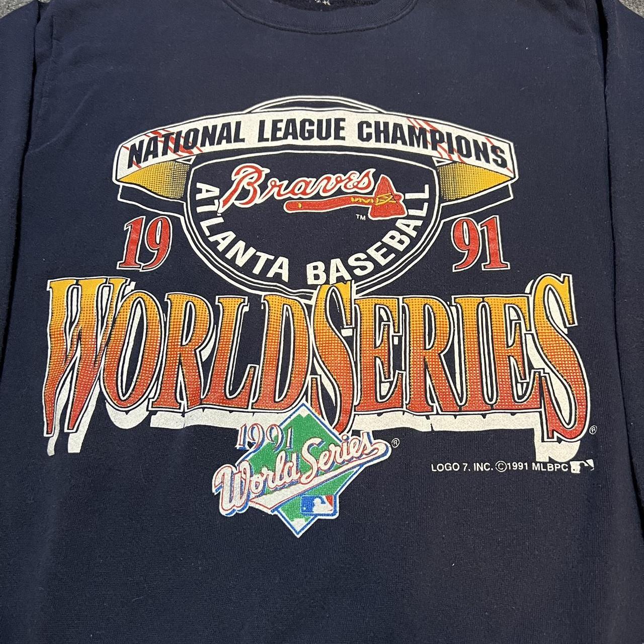 Vintage 1991 Atlanta Braves World Series graphic - Depop