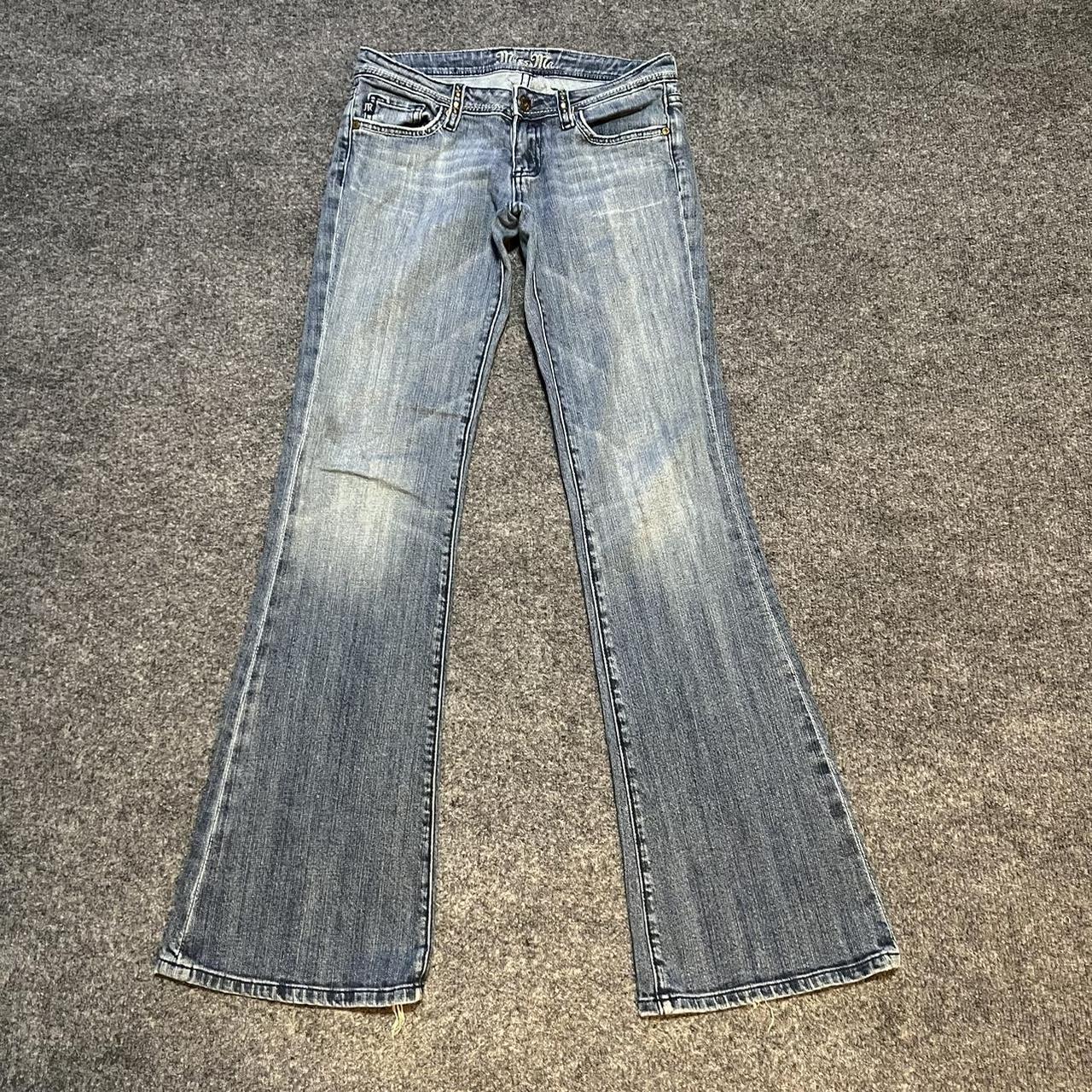 Miss Me Denim Flare Jeans Size 27 Waist:... - Depop