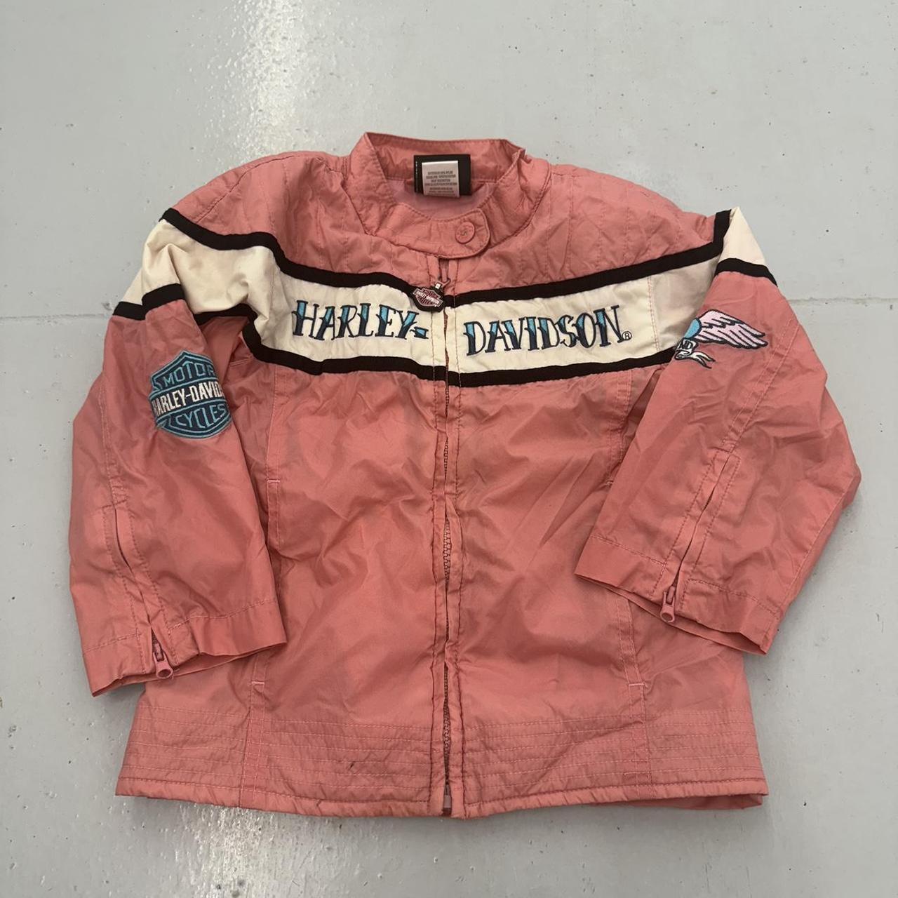 Pink harley davidson jacket best sale