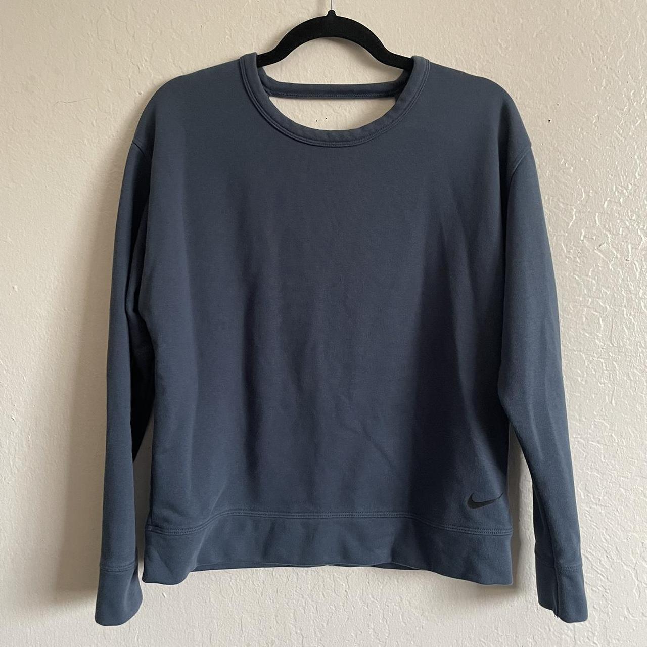 Nike open back sweatshirt sale