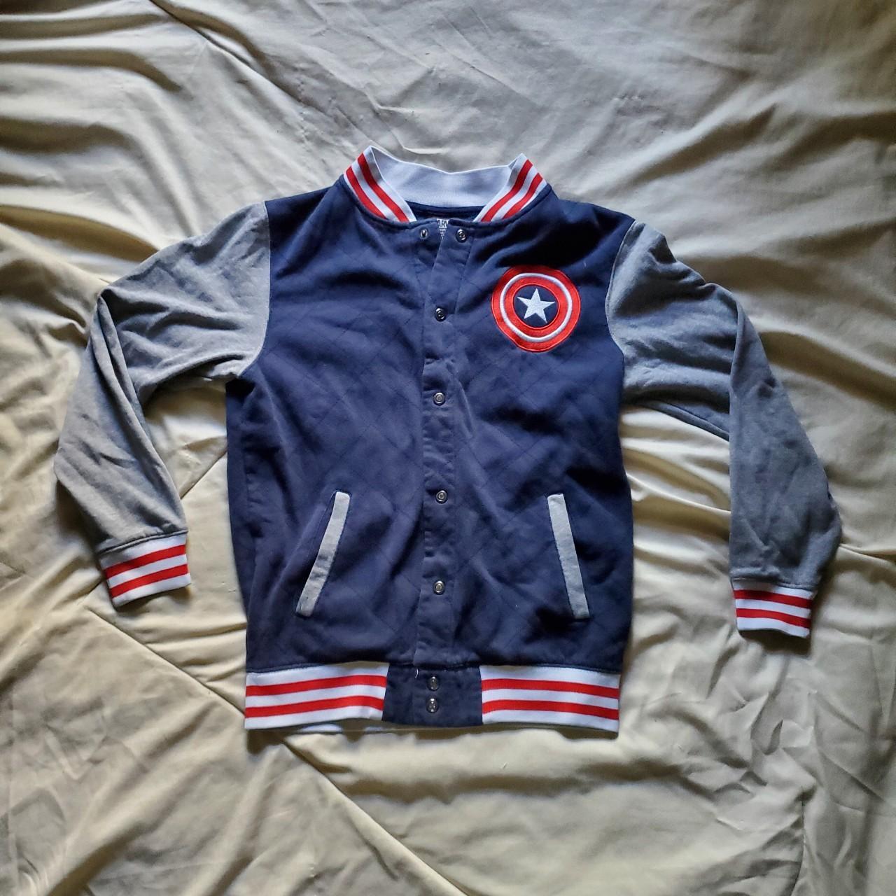 Captain america letterman outlet jacket