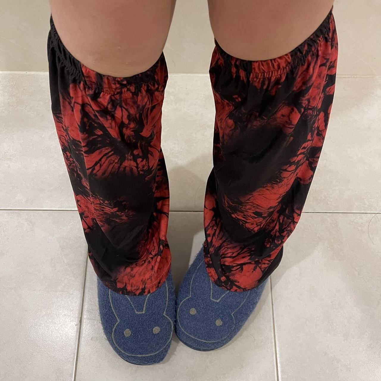 Red and Black Leg Warmer ️‍🩹 Brand New One size Light... Depop