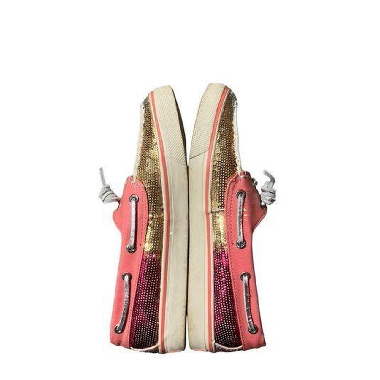 Sperry Women's Pink and Silver Loafers (3)