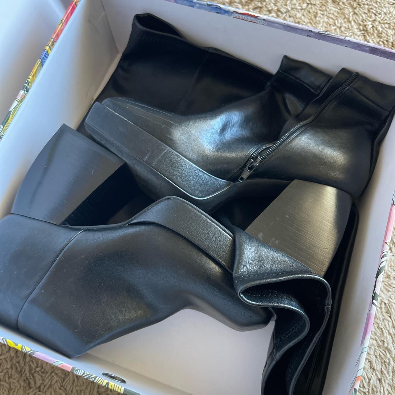 Black Jeffery Campbell platform boots! worn twice.... - Depop