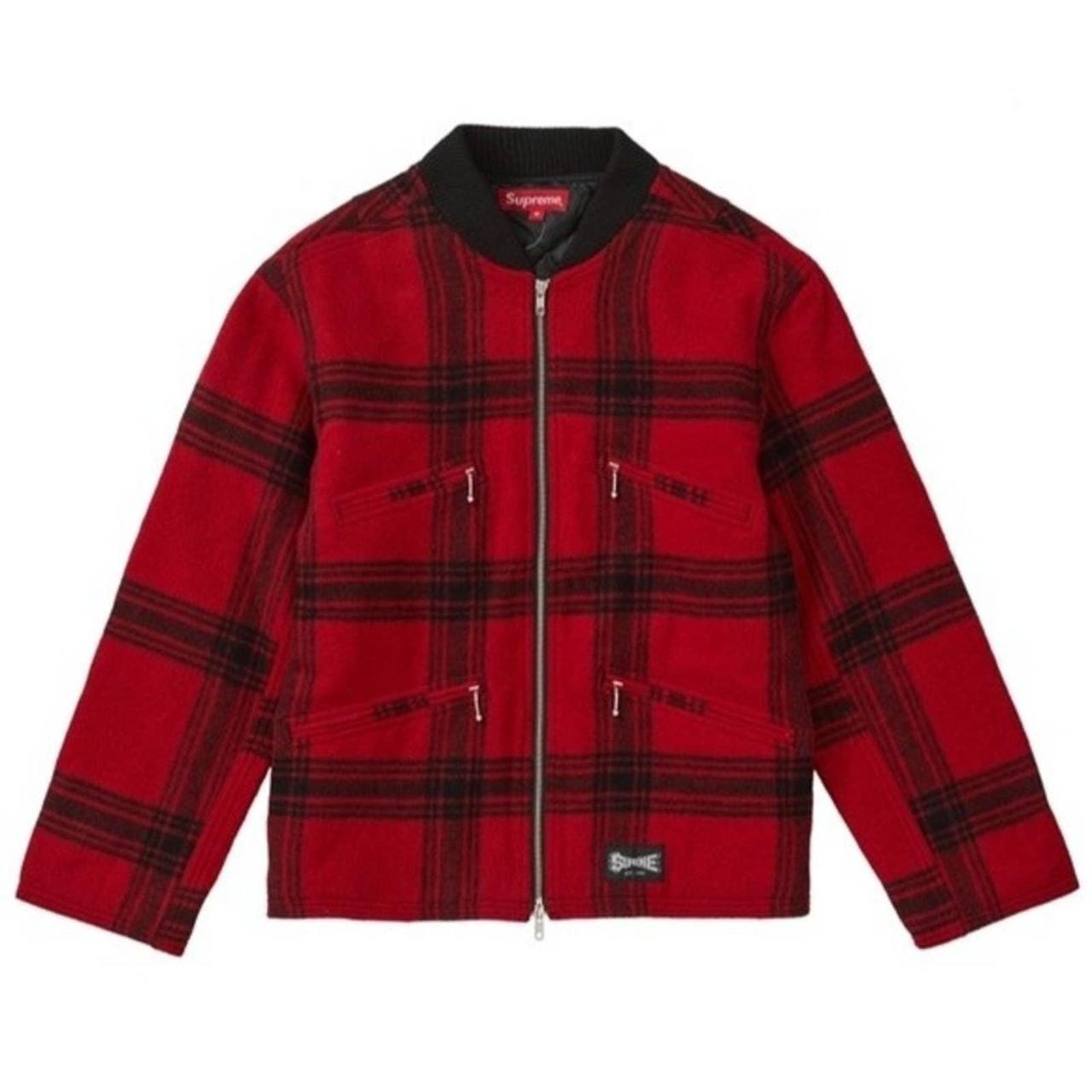 Supreme zip shop car jacket