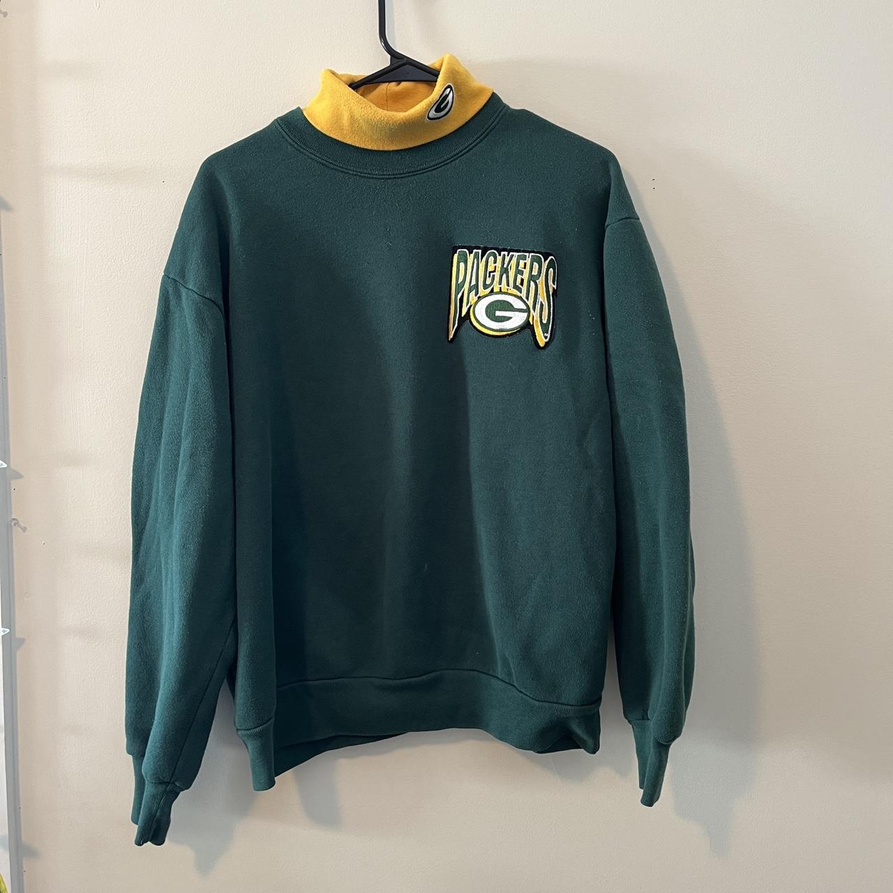 Vintage 90's Green Bay Packers Football Turtleneck Long 