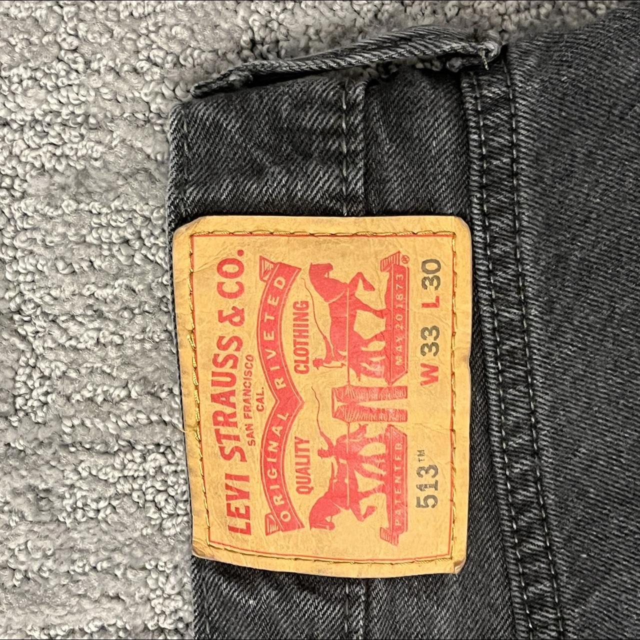 Levi’s black denim jorts 513 33x30. #levis #vintage... - Depop