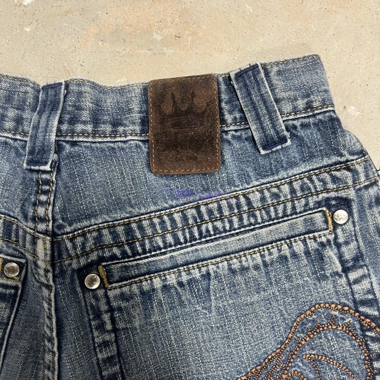 1990s Jnco Jeans Cobra Snake Emboridered Depop