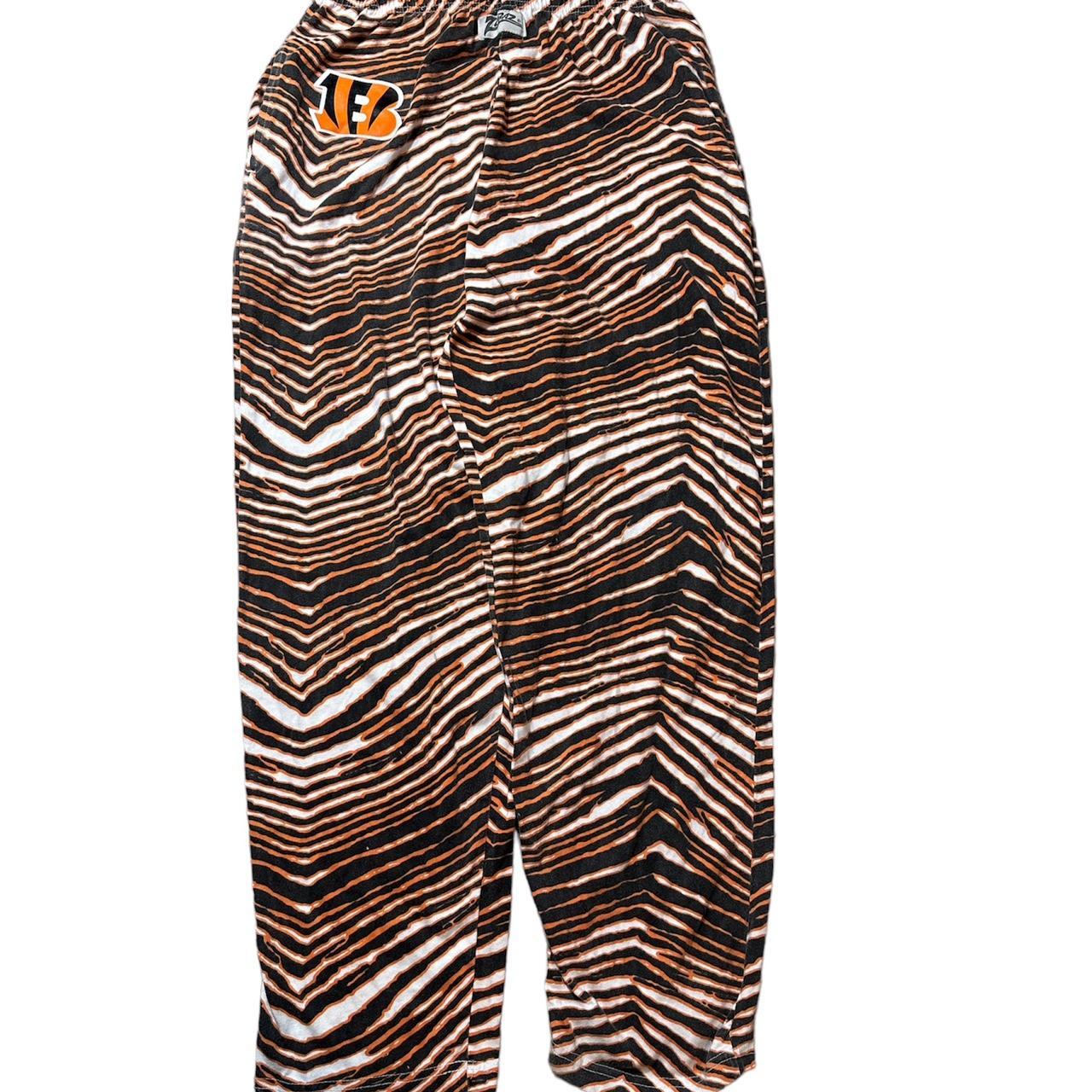 Cincinnati Bengals ZUBAZ Black Orange White Vintage Zebra Style