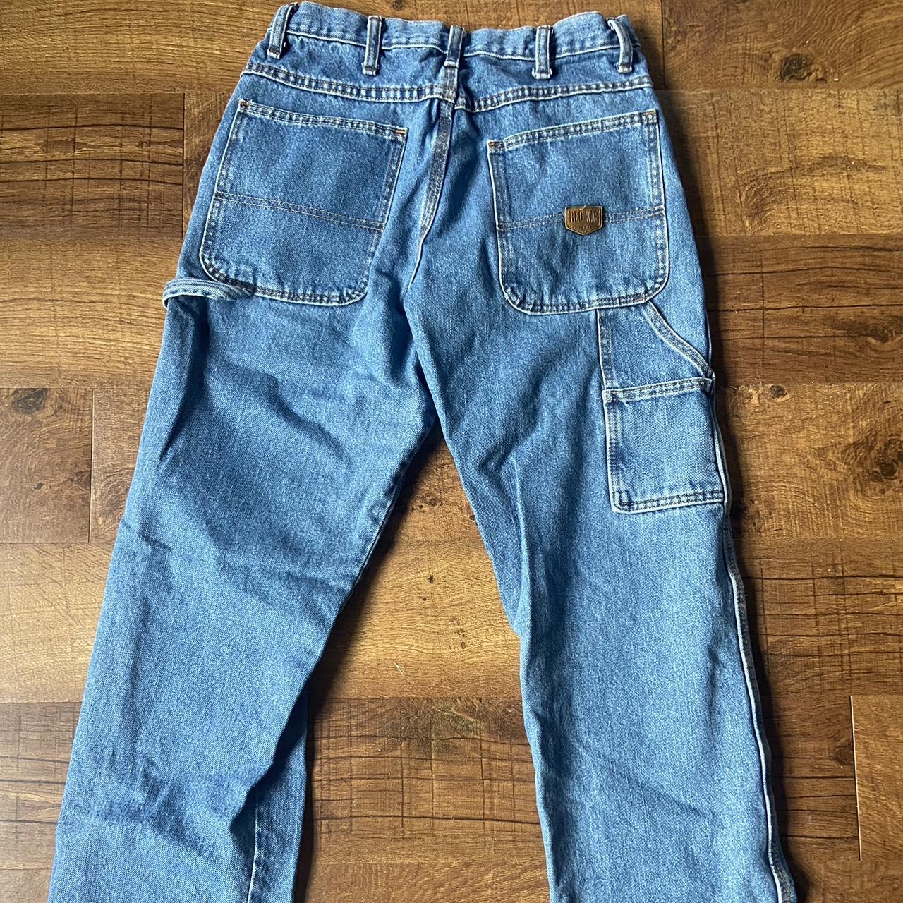 Red Kap Men's Blue Jeans | Depop